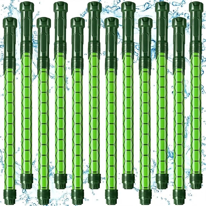 12 Pcs Green Turtle Shell Pattern Water Gun Party Favors Summer Activity 15.75 in Water Gun Blasters Toys for Kids Outdoor Swimming Pool Backyard Beach Games