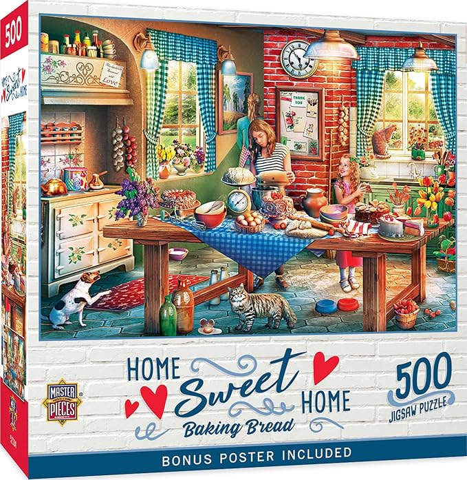 MasterPieces 550 Piece Jigsaw Puzzle for Adults, Family, Or Youth - Baking Bread - 18"x24"