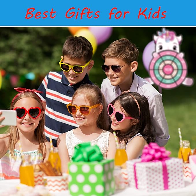 HONGID Unicorn Toys for 3-12 Year Old Girls,25”Large Dart Board Kids Toys for 6-12 Year Old Girls Teens Party Outdoor Games,Christmas Birthday Gifts for Girls Age 3-12, Pink (KL-2022)