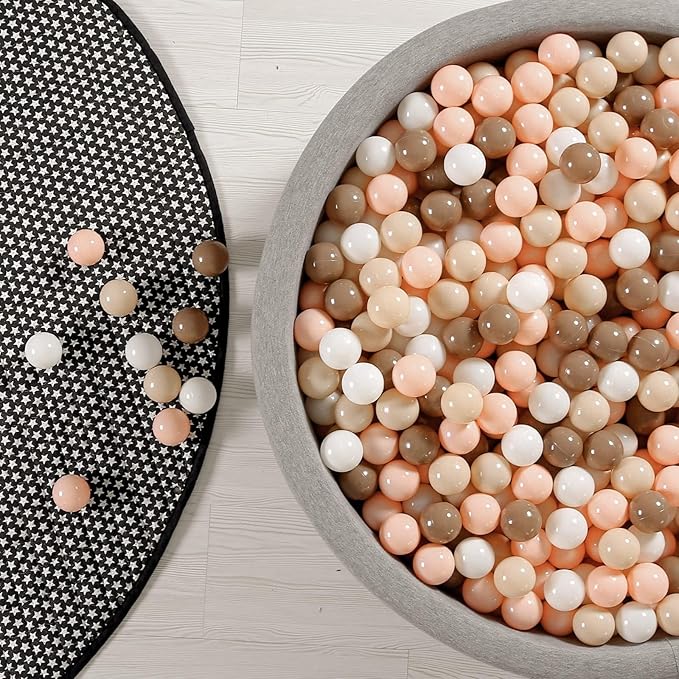 GOGOSO Ball Pit Balls for Toddlers Kids Plastic Balls for Ball-Pit Playpen Pool Baby Play Pastel BPA-Free Non Toxic Play Pastel Crush Proof Bal 50 100 200 500 1000 Count