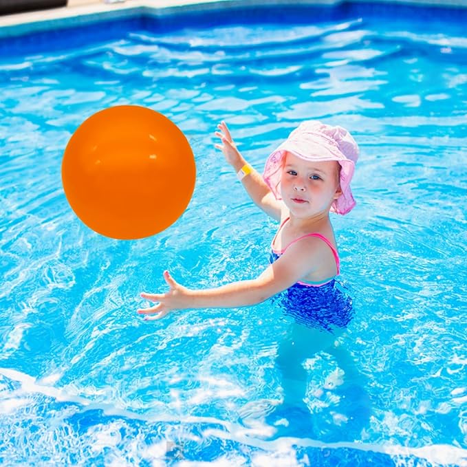 6 Pcs 6 Inch Inflatable Bouncy Balls, with 1 Hand Air Pump