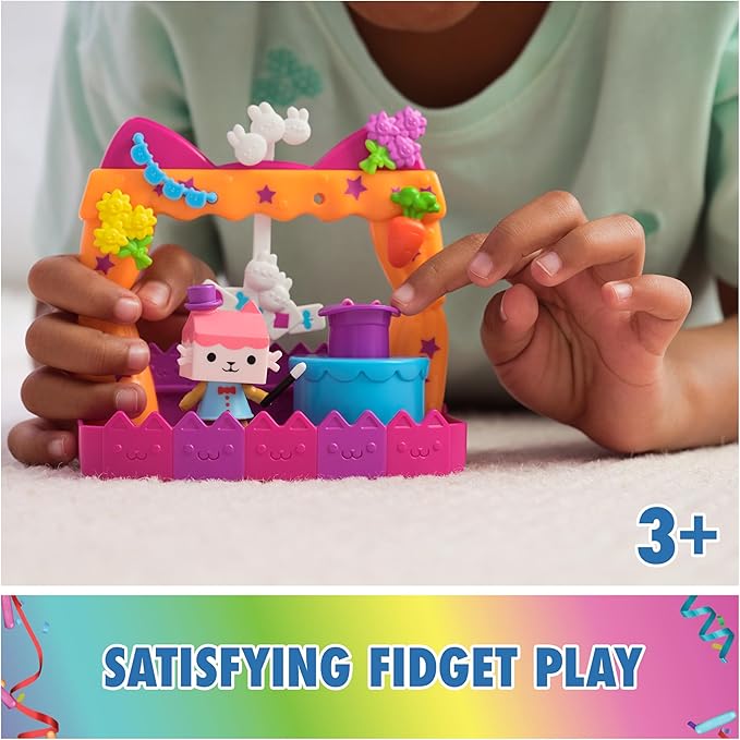 DreamWorks GABBY'S Dollhouse, Baby Box Talent Show Balcony Playset, 8-Pcs with Toy Figures, Doll House Accessories & Sensory Play, Kids Toys for Girls & Boys 3+
