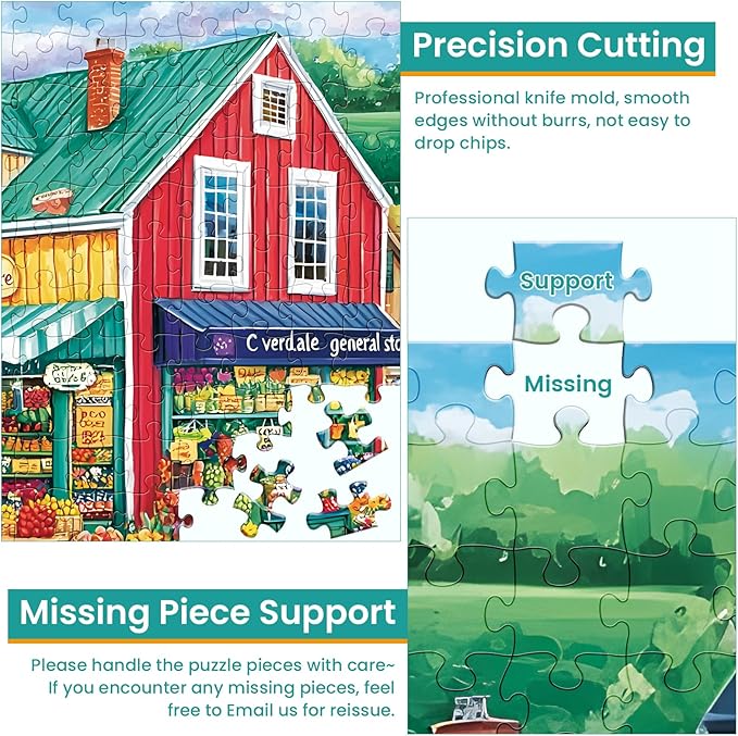 300 Piece Puzzles for Adults,Garden Center General Store Jigsaw Puzzle for Adults Children Elderly,Large Piece Puzzle for Kids Age 8-10 10-12, Challenging Funny Puzzle,Family Game Great Gift 20.5x15in