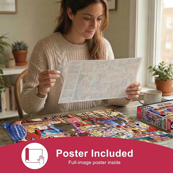 Masterpieces 550 Piece Jigsaw Puzzle for Adults and Family - Duffy's Sports & Suds - 18"x24"