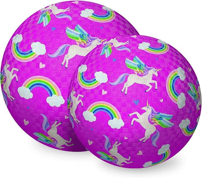 CROCODILE CREEK Pink Unicorns 7 Playground Ball, 1 EA