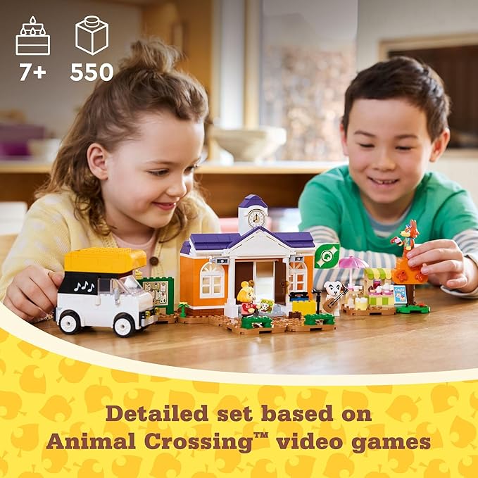 LEGO Animal Crossing K.K.’s Concert in The Plaza Building Toys Set - Animal Crossing Toy Figures & Playsets for Kids, Girls & Boys, Ages 7+ - Pretend Play Gift for Christmas - 77052