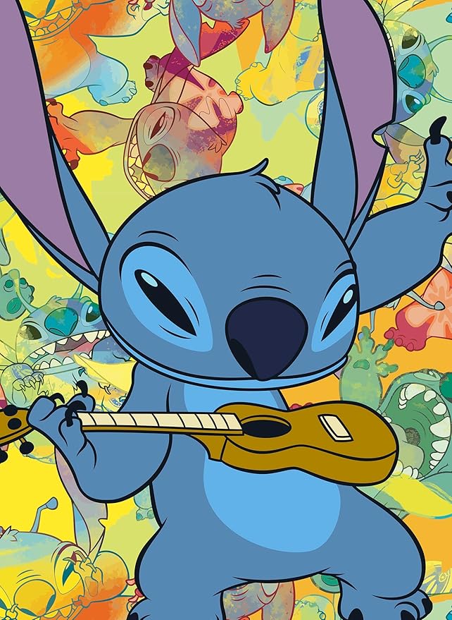 Ceaco - Disney - Stitch - Galaxy Grunge - 300 Oversized Piece Jigsaw Puzzle
