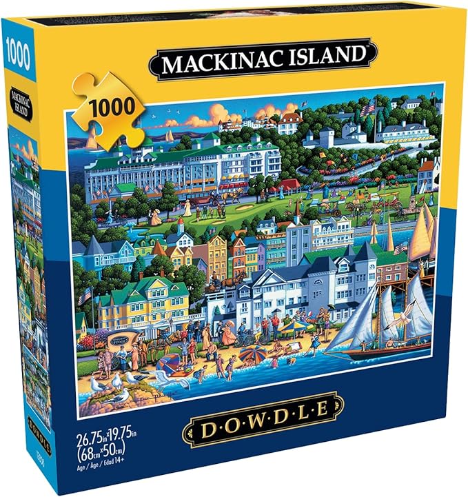 Buffalo Games - Eric Dowdle - Mackinac Island - 1000 Piece Jigsaw Puzzle for Adults - Challenging Puzzle Perfect for Game Nights - Finished Size is 26.75 x 19.75
