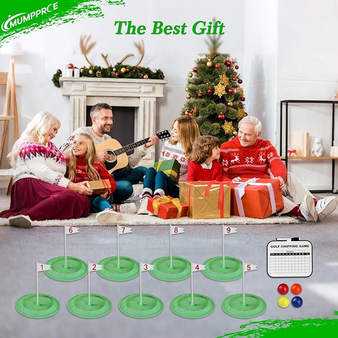 Putt-Putt Mini Golf Game, Mini Golf Set - Build Your Own Course at Home, The Office or On The Green - 9 Pack Putting Cups for Indoor & Outdoor Fun, Easy to Set Up, Gift for Players of All Skill Level