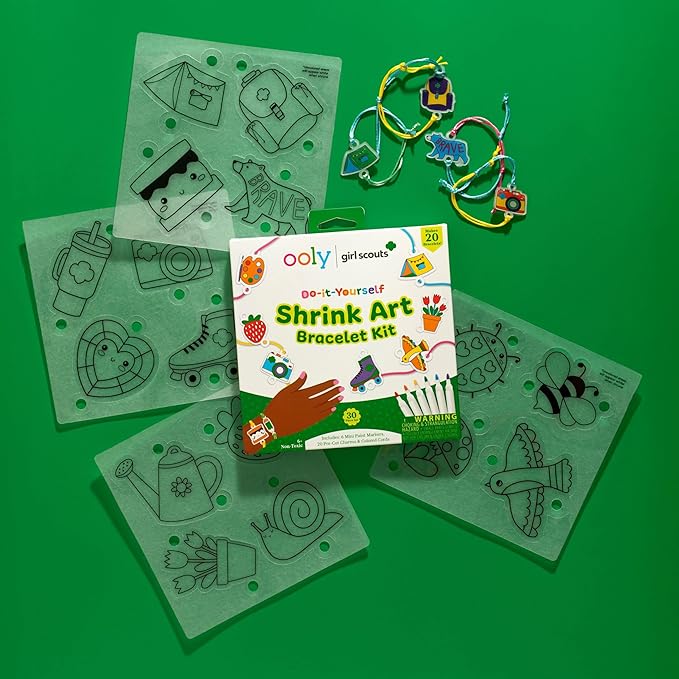 Ooly x Girl Scouts DIY Shrink Art Bracelet Kit