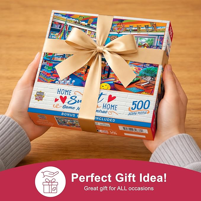 Masterpieces 500 Piece Jigsaw Puzzle for Adults, Family, Or Youth - Game Night Central - 15"x21"