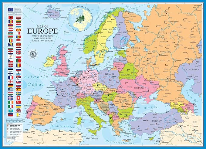 EuroGraphics Map of Europe Puzzle (1000 Piece)