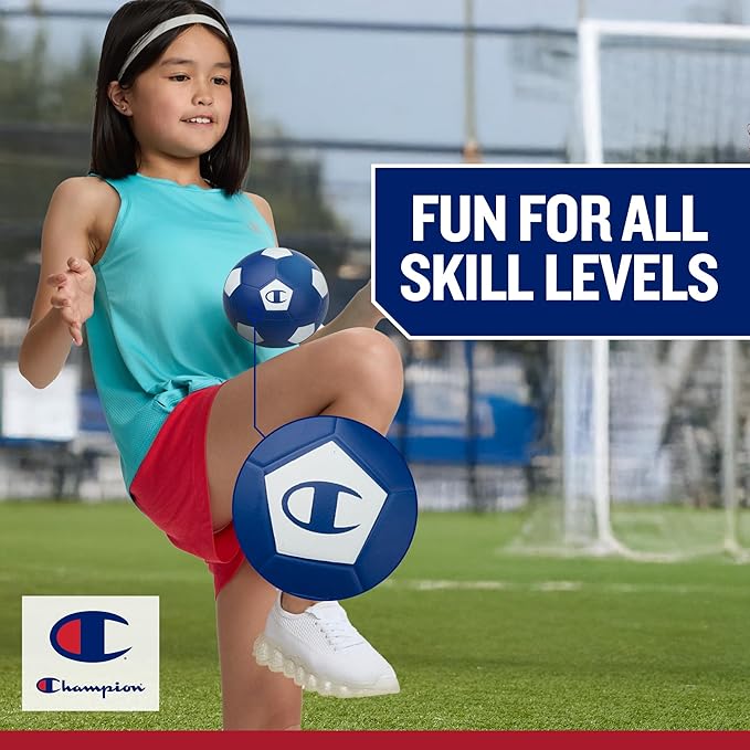 Champion Multi-Sport Foam Ball Set for Kids (3-Pack), Soft PU Mini Soccer, Basketball & Football, with Durable Foam Build, Safe for Backyard, Playground, School, and Indoor Play