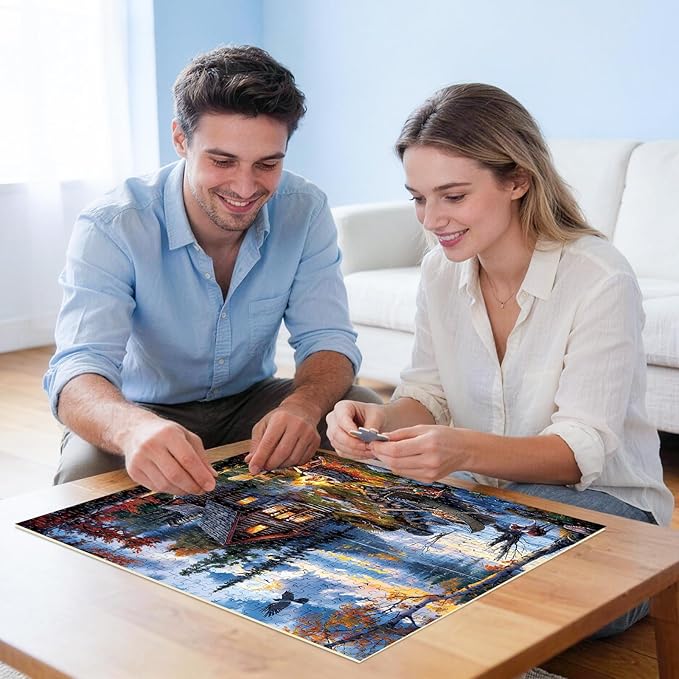 Puzzles for Adults 500 Pieces Coutryside Jigsaw Puzzle for Adults Autumn Puzzles Family Challenging Puzzle Games Great Gift Unique Brain Teaser for Puzzle Enthusiasts, 20.5 x 15
