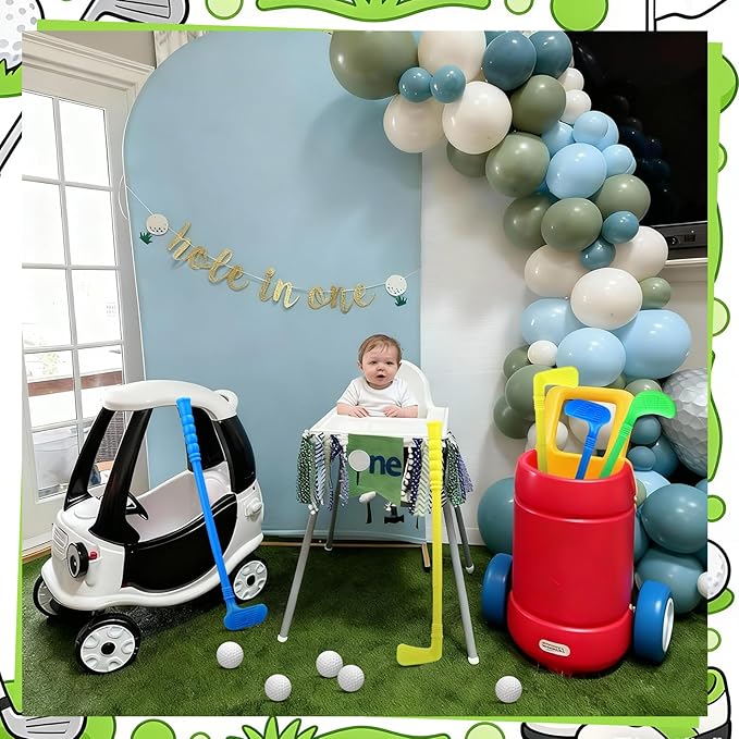 24 Pcs Plastic Mini Golf Clubs for Toddlers, Kids Golf Clubs Toy Set, Toy Balls for Kids Toddlers Outdoor Indoor Lawn Sports for Boys Girls