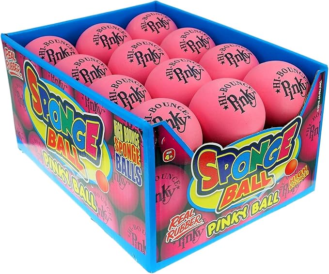 JA-RU Hi Bounce Pinky Ball (24 Balls) – Solid Pink Rubber Bouncy Balls for Kids, Outdoor Playground Toys, Stress Relief Toy & Massage Balls, Bulk Party Favors & Classroom Prizes. 976-24p