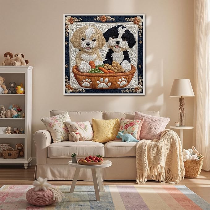Funny Puppy Puzzles for Adults 1000 Pieces, Cute Dog Animal Jigsaw Puzzles, Impossible Hard Difficult Challenging Art Puzzle