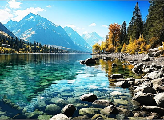 VOLUVOLU 500 Piece Puzzle for Adults, Jigsaw Puzzle,Glacier Park Jigsaw Puzzles 500 Pieces Birthday Party for Family Adults Funny Puzzle