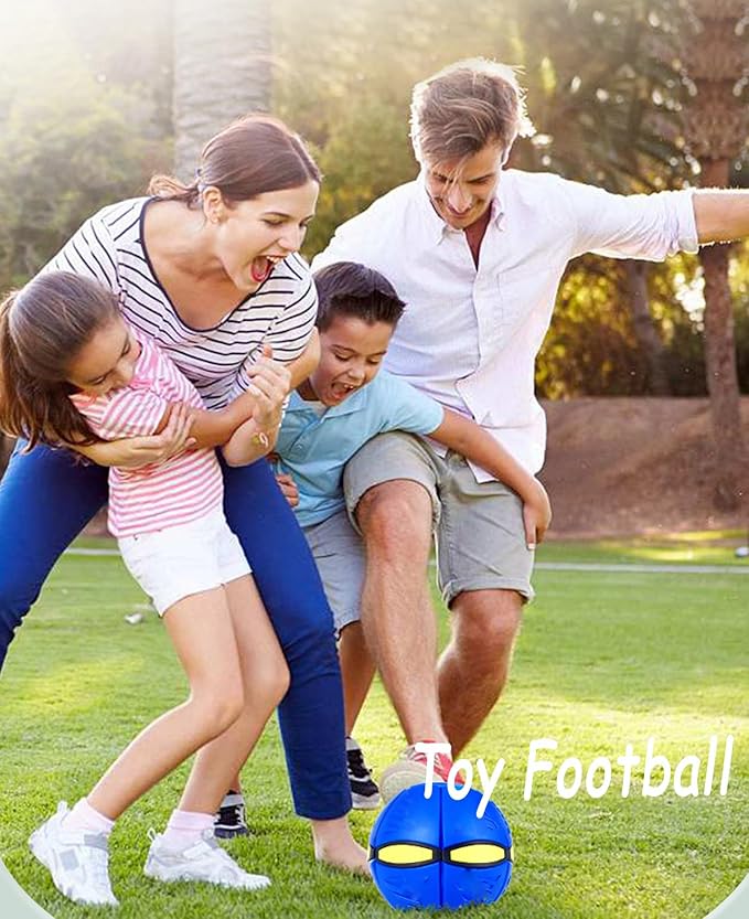 Magic Bouncy Ball Bouncing Ball Magic UFO Flying Disc Deformation Meta Ball Magic Flying Saucer Outdoor Play Toys Football Indoor Outdoor