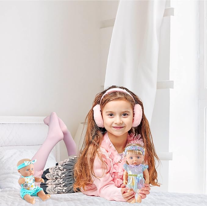 WONDOLL 8-Sets 8-10-inch Doll-Clothes-Accessories Baby-Doll-Clothes Costumes Outfits Christmas Birthday Gift for Little Girl（no Doll）