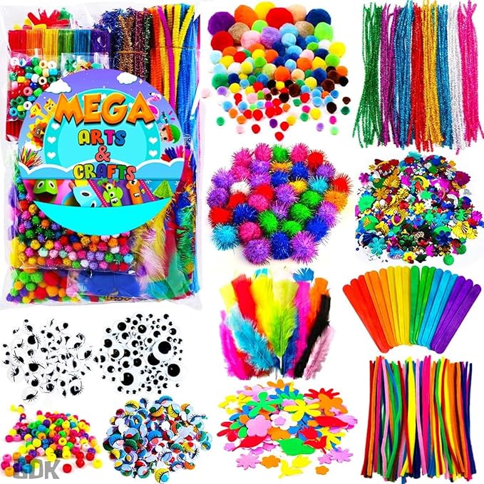 Goody King Arts and Crafts Supplies for Kids | All in One Craft Art Supplies Kit for Toddlers Kids