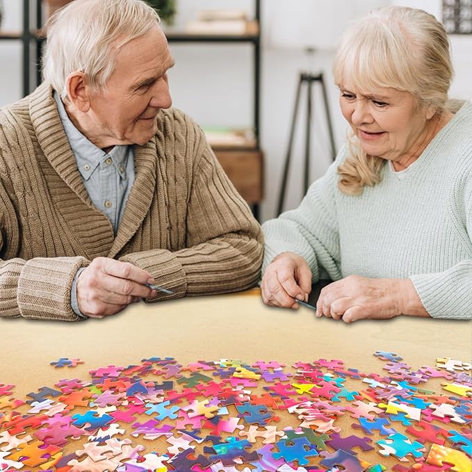 HUADADA Jigsaw Puzzles for Adults 1000 Pieces, Holiday Home Interlock Perfectly Letter on Back No Dust, Home Decor Birthday Party Toy for Men Women Elders Seniors (27.5"x19.6"), 1:1 Poster