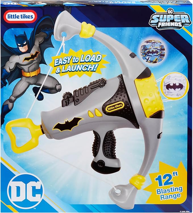 Little Tikes Batman Bow Blaster, DC Active Play Toy Blasters, for Boys and Girls Ages 3+ Years