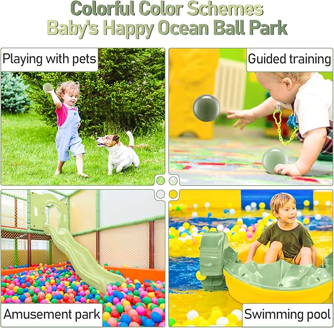 Clear Ball Pit Balls - Crush Proof Plastic Toy Balls for Boys and Girls