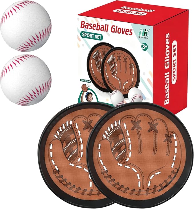New 2026 Toss and Catch Game Ball Set Beginner Baseball Training Glove - Premium Toy Paddle Fits All Hand Sizes Toddlers Teens & Adults, Fun Gift Idea for Boys & Girls Toddler Baseball Glove