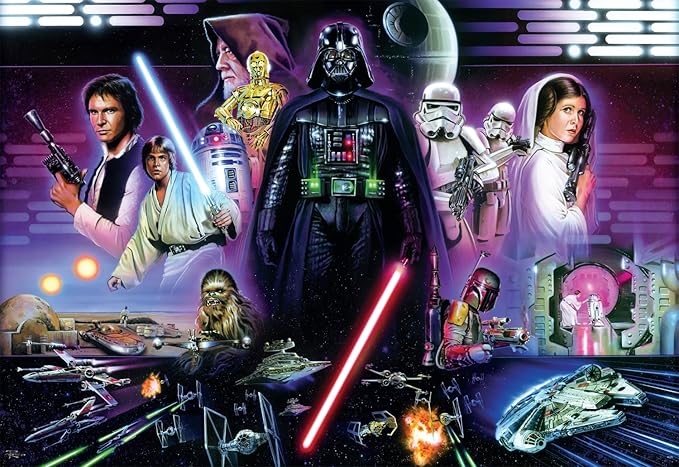 Buffalo Games - Star Wars - Don’t Underestimate the Force - 2000 Piece Jigsaw Puzzle for Adults -Challenging Puzzle Perfect for Game Nights - Finished Size is 38.50 x 26.50