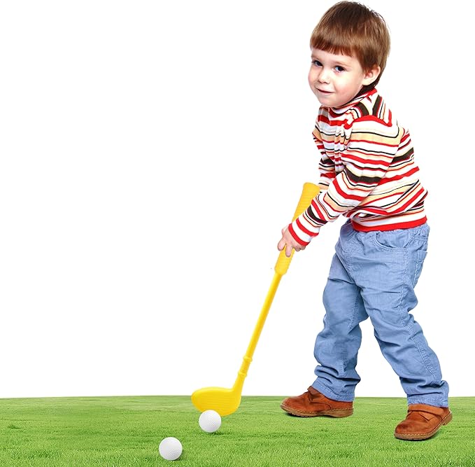 Plastic Mini Golf Clubs for Toddlers,Kids Golf Clubs Set,Outdoor/Indoor Golf Toys Christmas Birthday Present for Boys Girls
