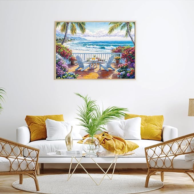 Seaside Lifestyle Jigsaw Puzzles 1000 Pieces for Adults Coastal Beauty 1000 Piece Jigsaw Puzzles for Adults