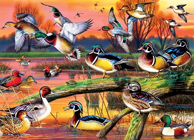 MasterPieces 1000 Piece Jigsaw Puzzle for Adults, Family, Or Youth - Autumn Feathers - 19.25"x26.75"