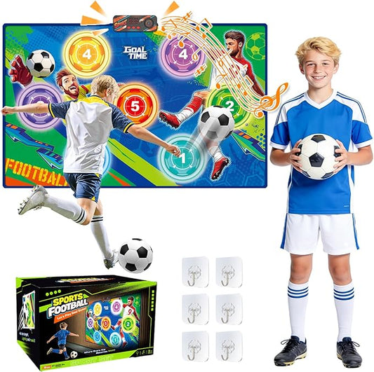 2026 Upgraded Electronic Scoring Soccer Game Set for Kids, Soccer Toss Target Game Indoor Outdoor with Real-Time Scoring & 3 Modes, Soccer Bot Birthday Toy Gifts for Boys Girls Ages 3-5 6-8 8-12 Years