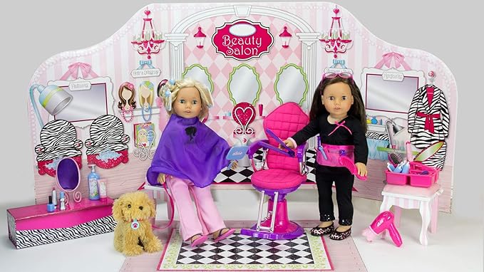 Sophia's 18 Inch Doll Hair Care Set, Pretend Play, 14 Piece Hair Styling Accessories for Dolls