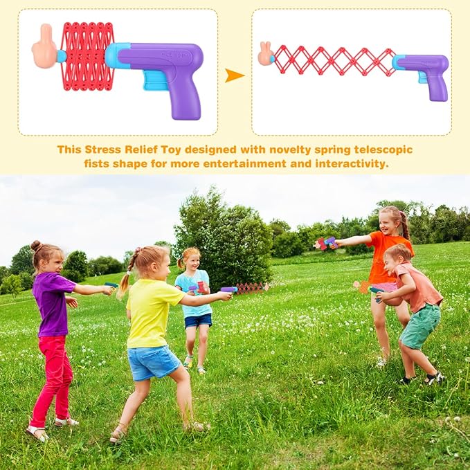 PRETYZOOM Telescopic Fists Toy Kids Prank Stretchable Stress Office Prank Prop Creative Funny Toy for Indoor Outdoor Play