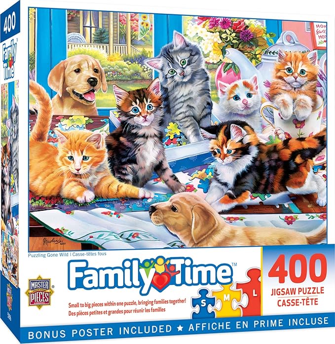 Masterpieces 400 Piece Jigsaw Puzzle for Adults, Family, Or Kids - Puzzling Gone Wild - 18"x24"