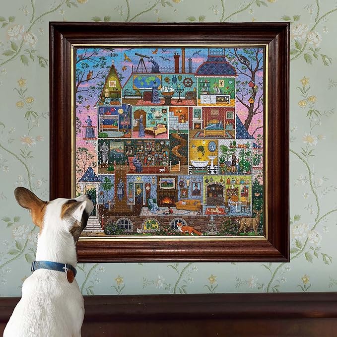 eeBoo 1000 Piece Puzzle - Alchemist's Home Jigsaw Puzzle for Adults, Square 23" x 23" Made with Recycled Board & Vegetable-Based Ink