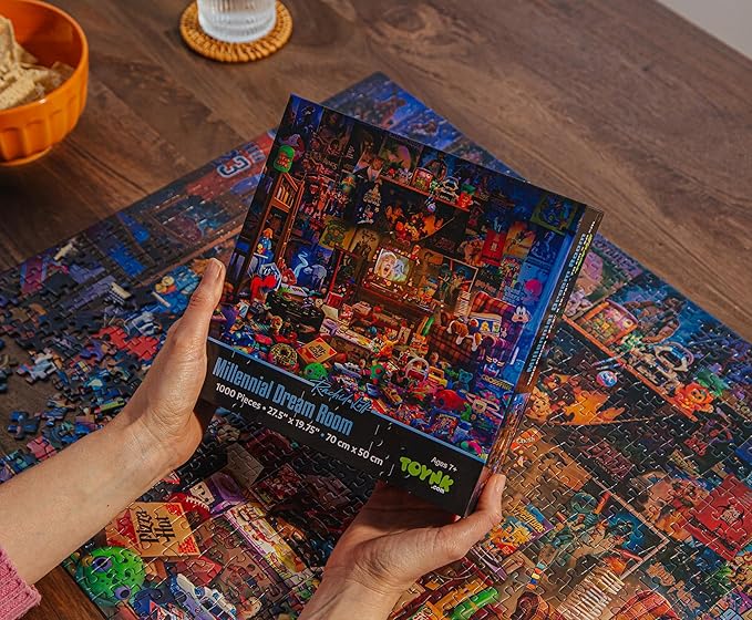 Millennial Dream Room 1000-Piece Jigsaw Puzzle by Rachid Lotf | Fun Brain Teaser, Toys & Games | 28 x 20 Inches