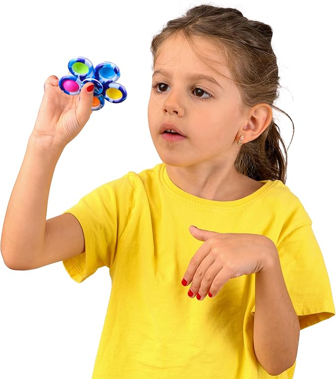 Nutty Toys Fidget Spinner - Sensory Toy for Kids & Adults - Top Stress & Anxiety Relief Gifts 2026 - Unique Easter Basket Stuffers Gift Idea - Best Toddler, Tween, Teen Girl & Teenage Boys Present