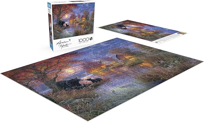 Buffalo Games - Black Bear Farms - Abraham Hunter - 1000 Piece Autumn Jigsaw Puzzle - Colorful Fall Puzzles for Adults – Beautiful, Seasonal Artwork, and Hours of Relaxing Fun