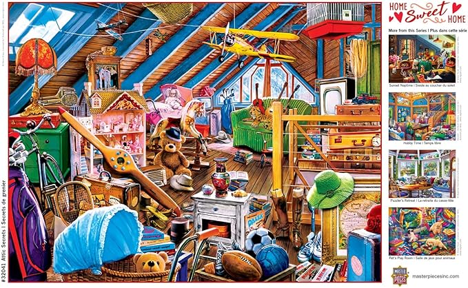 Masterpieces 550 Piece Jigsaw Puzzle for Adults and Family - Attic Secrets - 18"x24"