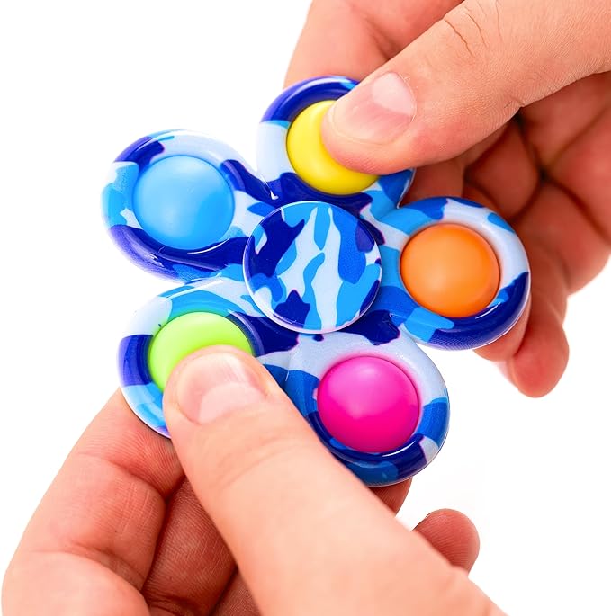 Nutty Toys Fidget Spinner - Sensory Toy for Kids & Adults - Top Stress & Anxiety Relief Gifts 2026 - Unique Easter Basket Stuffers Gift Idea - Best Toddler, Tween, Teen Girl & Teenage Boys Present