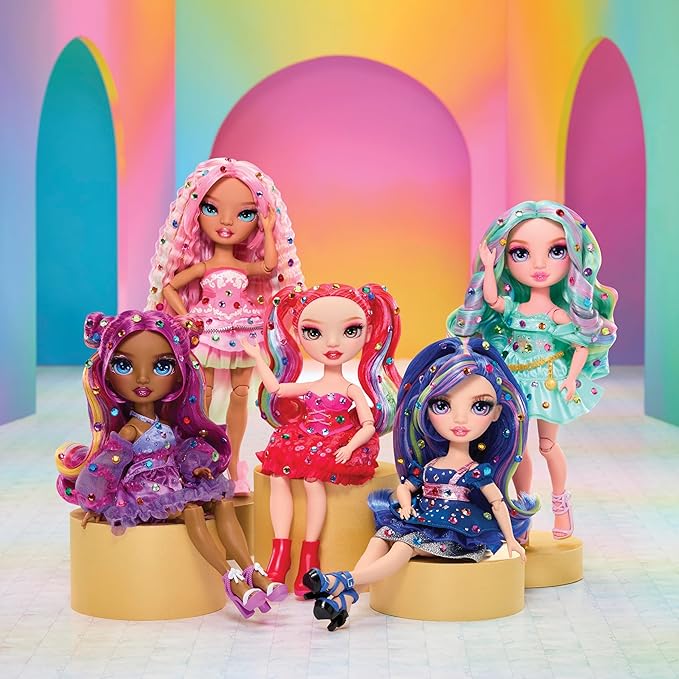 Rainbow High Be Dazzling Fashion Dolls- Vivienne Rouge (Red) with Bedazzler Tool and Sparkle Gems
