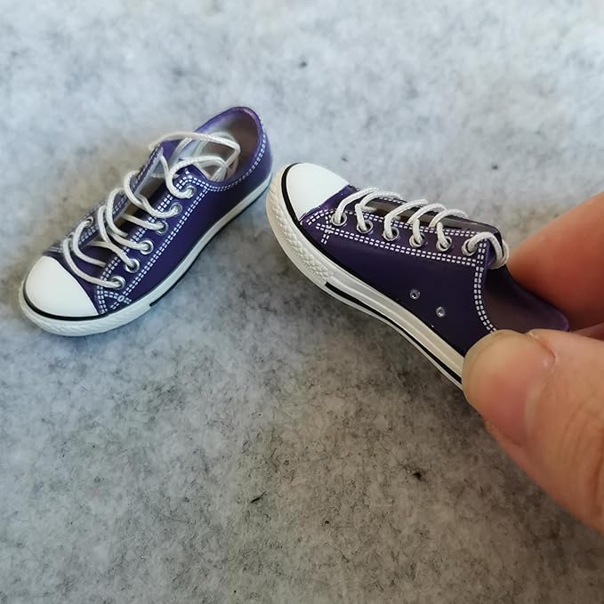 1:6 Scale Figure Shoes Sneakers Shoe for 1/6 12 inch Female Action Figure Phicen TBLeague (Purple)