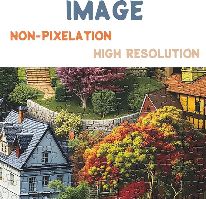 Magic House Books Puzzles for Adults 1000 Pieces, Mystery Landscape Scenic Jigsaw Puzzles, Colorful Fantasy Art Puzzles
