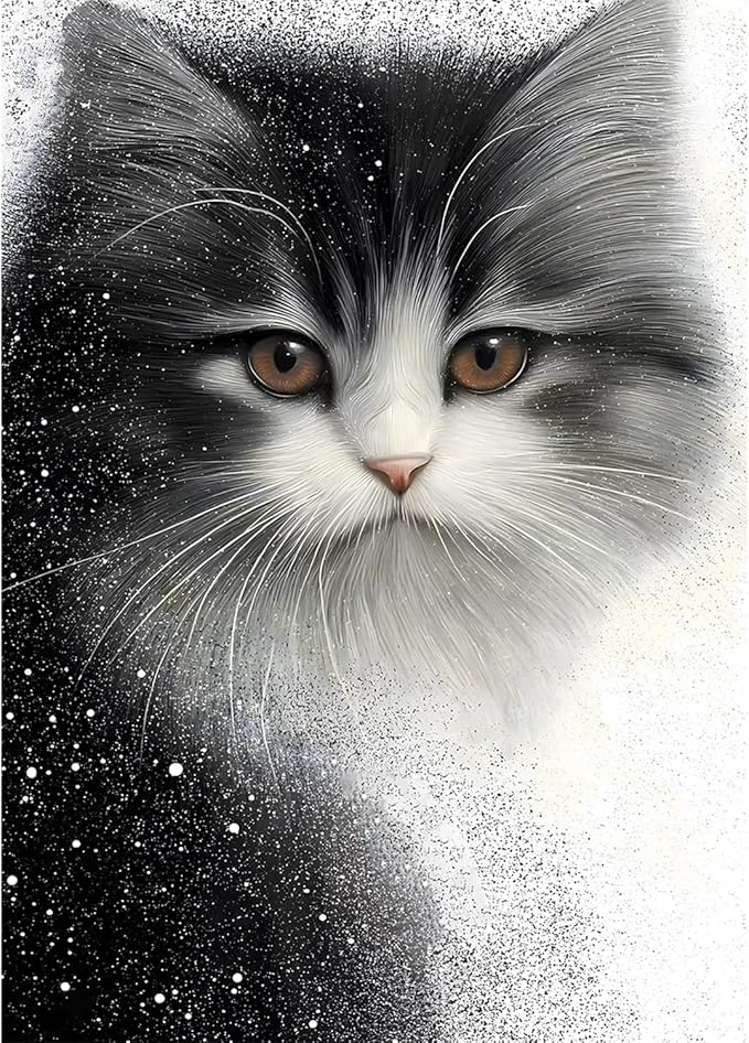 PICKFORU Cat Puzzles for Adults 1000 Pieces, Kitty Puzzle Animal Aesthetic Art, Impossible Hard Challenge Kitten Jigsaw Puzzle