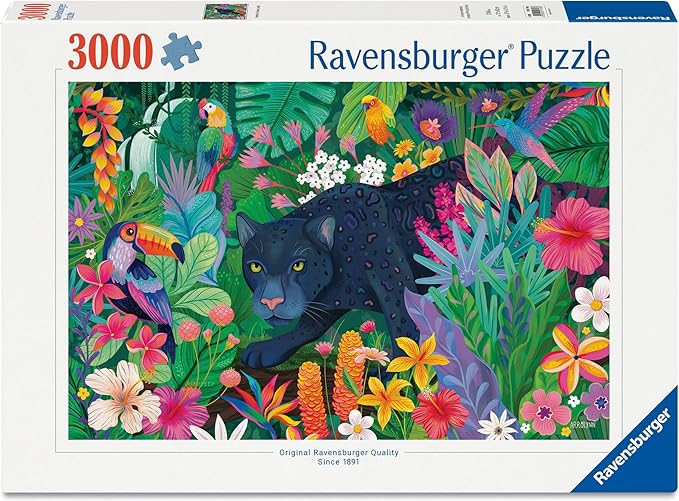 Ravensburger Panther in Flowery Jungle 3000 Piece Puzzle for Adults