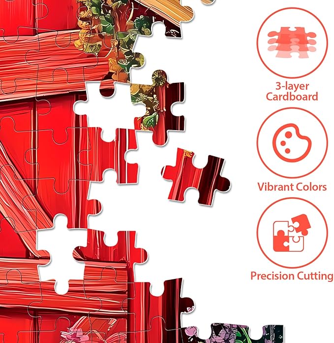 300 Piece Puzzle for Adults Dog Cat Flower Jigsaw Puzzle, Recycled Cardboar Jigsaw Puzzles 300 Pieces for Senior, Challenging Puzzles Family Birthday Party Toy Gift for Friends 20.5"x15"