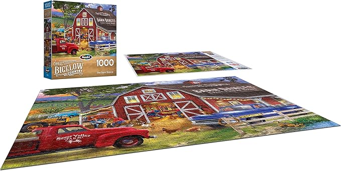 RoseArt - Chris Bigelow - The Barn Dance - 1000 Piece Jigsaw Puzzle for Adults